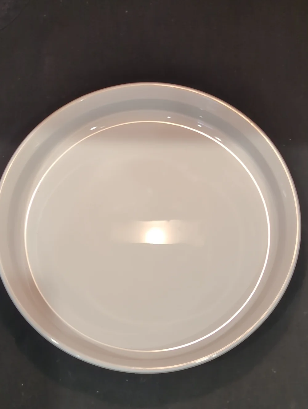 Vintage Corning Ware French White F-3-B Round Quiche Casserole Baking Dish 10.5